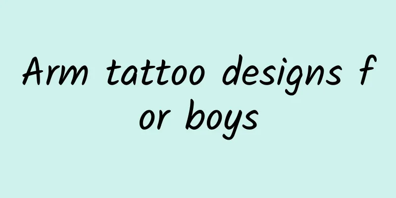 Arm tattoo designs for boys