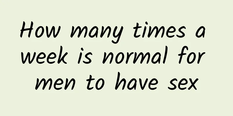 How many times a week is normal for men to have sex