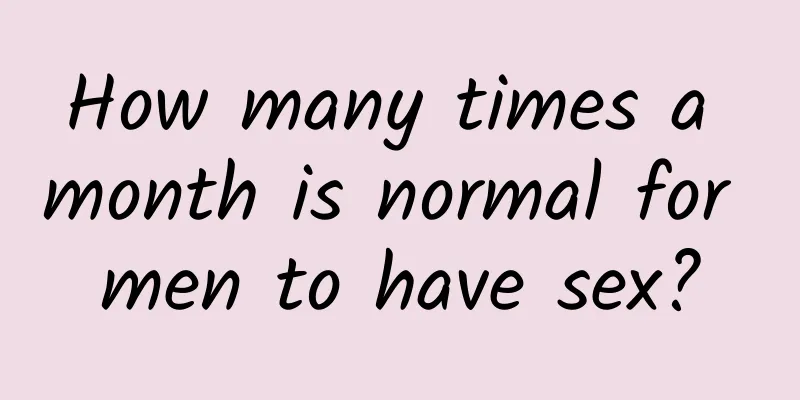 How many times a month is normal for men to have sex?