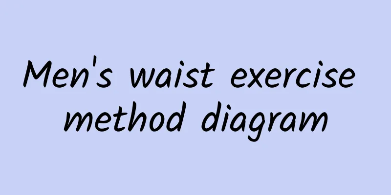 Men's waist exercise method diagram