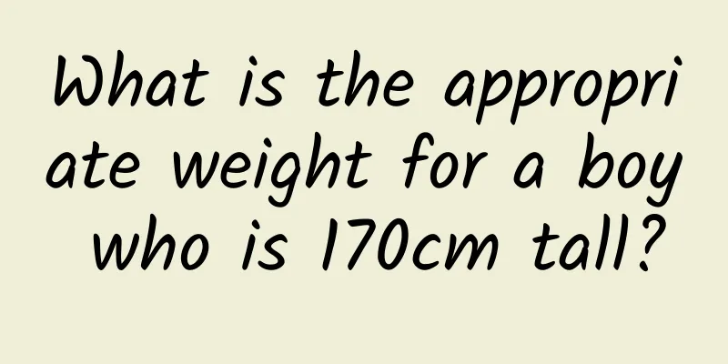What is the appropriate weight for a boy who is 170cm tall?