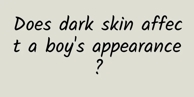 Does dark skin affect a boy's appearance?
