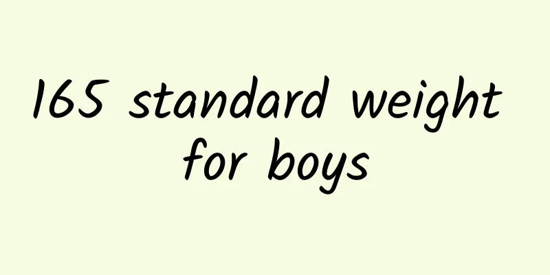 165 standard weight for boys