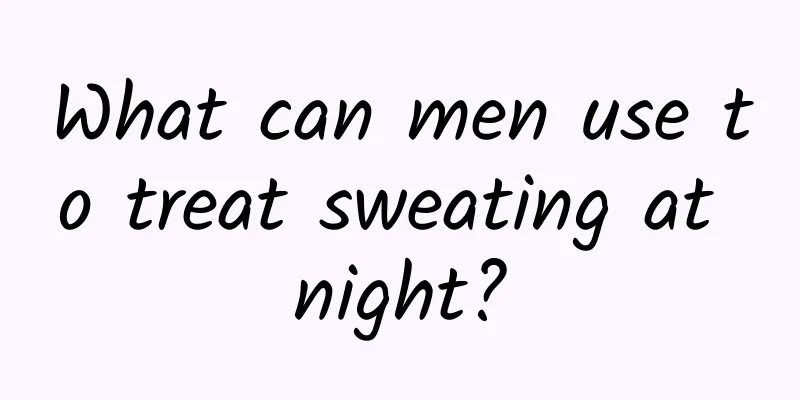 What can men use to treat sweating at night?