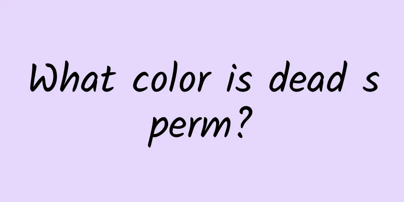 What color is dead sperm?