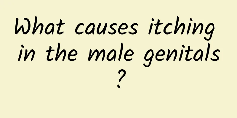 What causes itching in the male genitals?