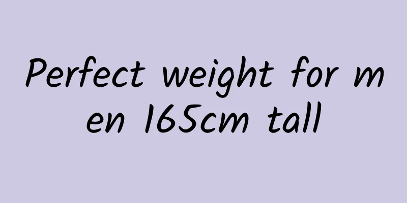 Perfect weight for men 165cm tall