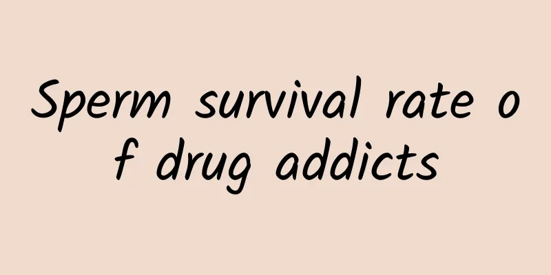 Sperm survival rate of drug addicts