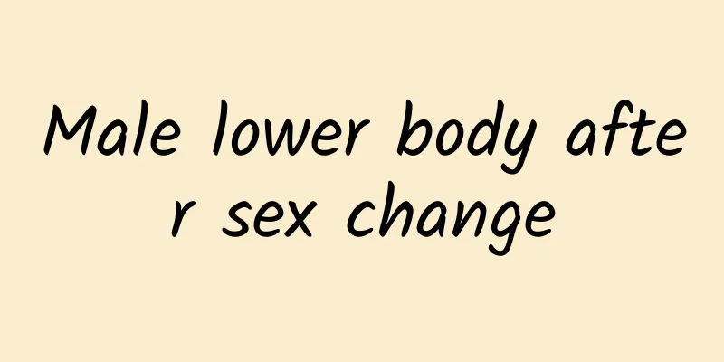 Male lower body after sex change
