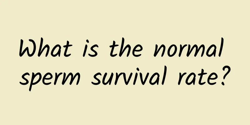 What is the normal sperm survival rate?
