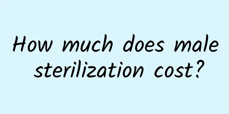 How much does male sterilization cost?