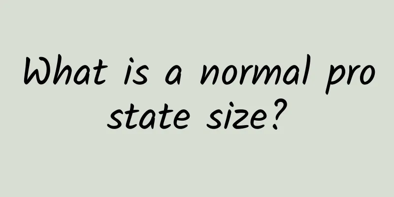What is a normal prostate size?