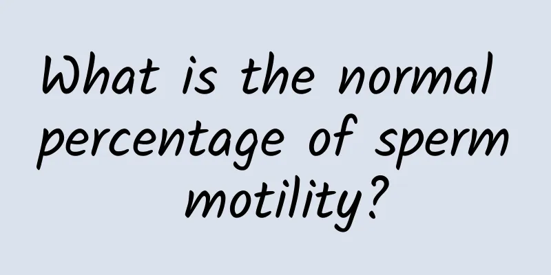 What is the normal percentage of sperm motility?