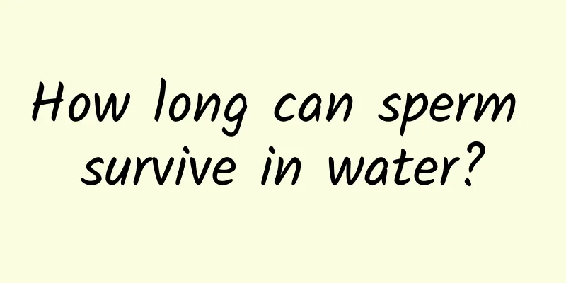 How long can sperm survive in water?