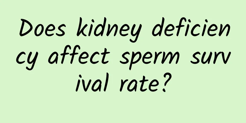Does kidney deficiency affect sperm survival rate?