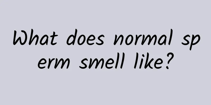 What does normal sperm smell like?