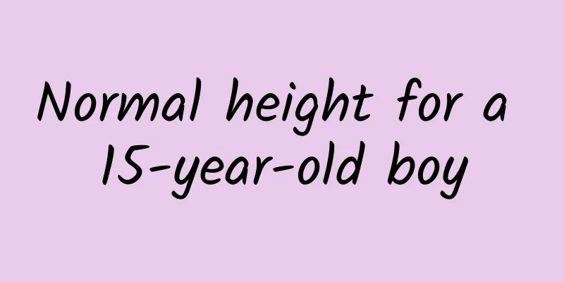 Normal height for a 15-year-old boy