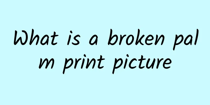 What is a broken palm print picture