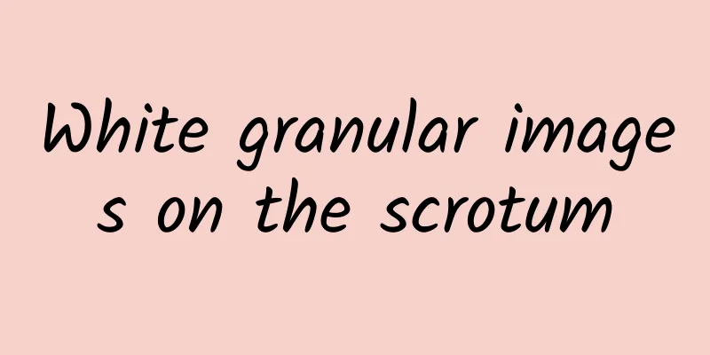 White granular images on the scrotum