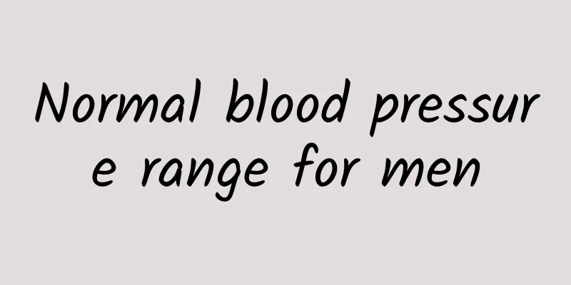 Normal blood pressure range for men