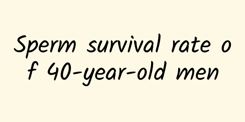 Sperm survival rate of 40-year-old men
