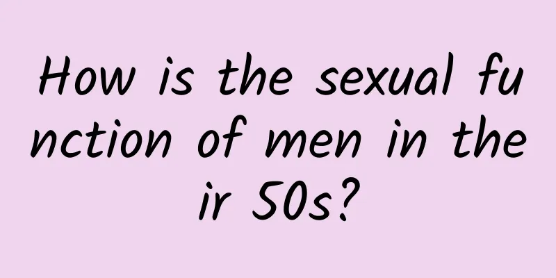 How is the sexual function of men in their 50s?