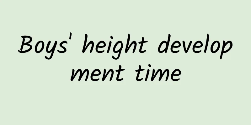 Boys' height development time