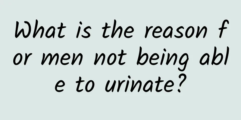 What is the reason for men not being able to urinate?