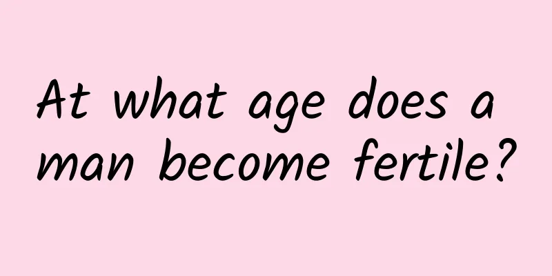 At what age does a man become fertile?