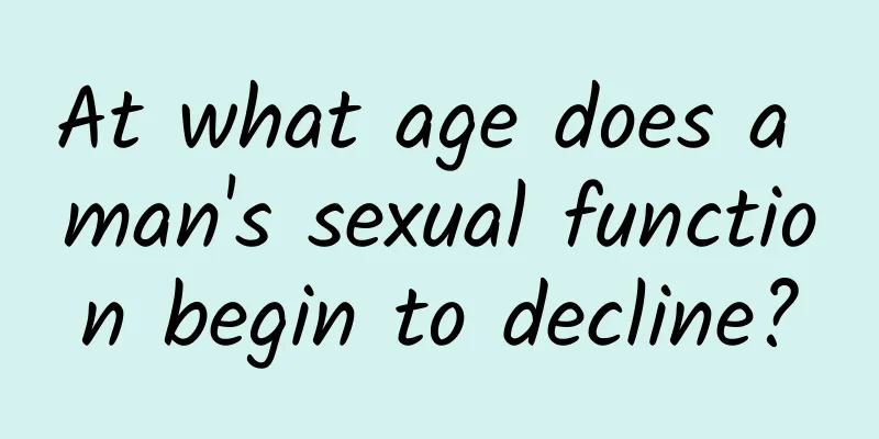 At what age does a man's sexual function begin to decline?