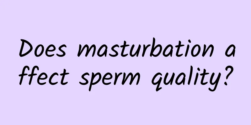 Does masturbation affect sperm quality?