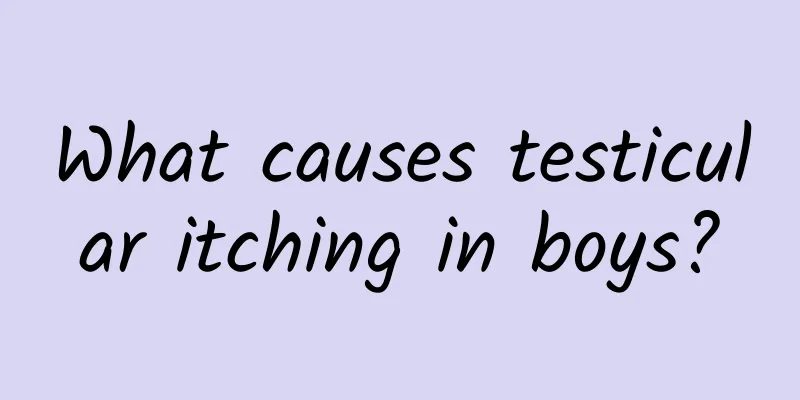 What causes testicular itching in boys?
