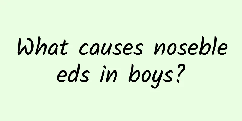 What causes nosebleeds in boys?