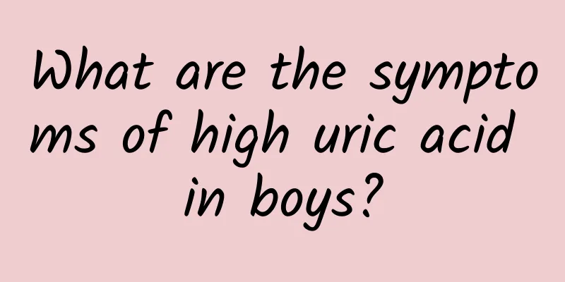 What are the symptoms of high uric acid in boys?