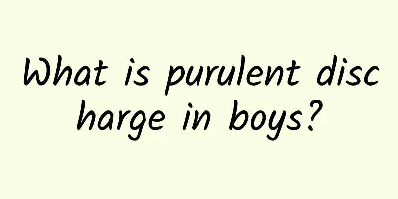 What is purulent discharge in boys?