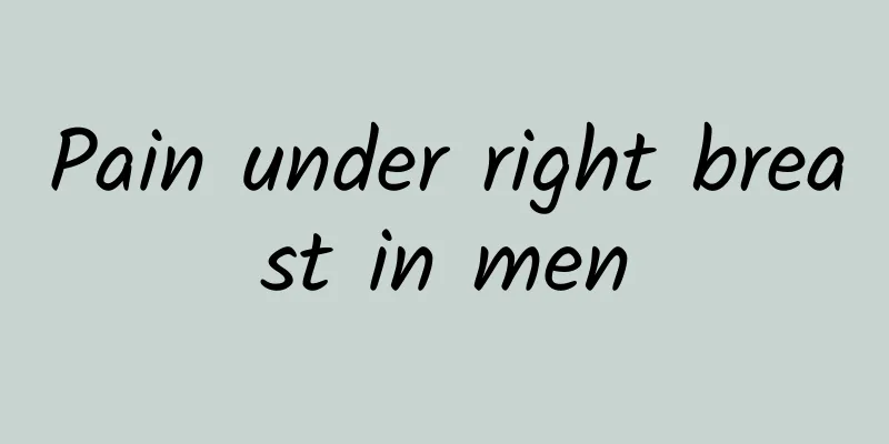 Pain under right breast in men