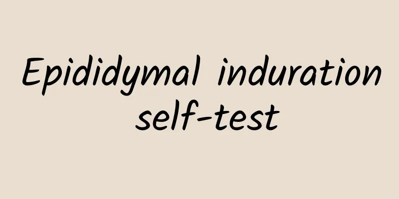 Epididymal induration self-test