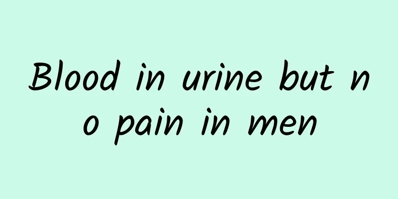 Blood in urine but no pain in men