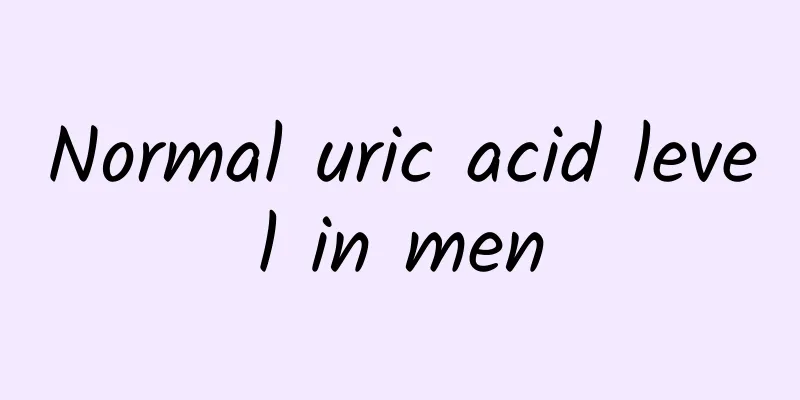 Normal uric acid level in men