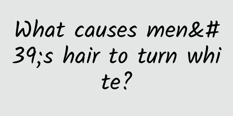 What causes men's hair to turn white?