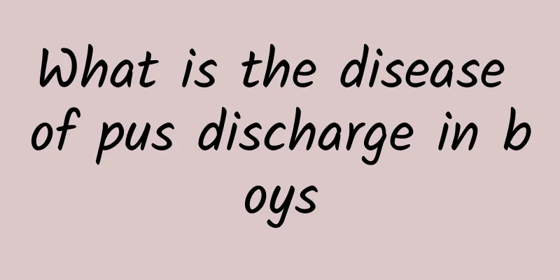 What is the disease of pus discharge in boys