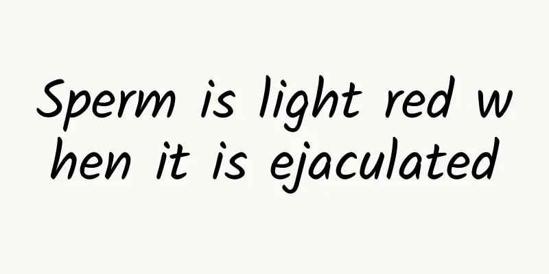Sperm is light red when it is ejaculated