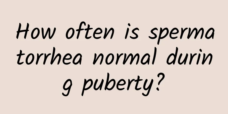 How often is spermatorrhea normal during puberty?