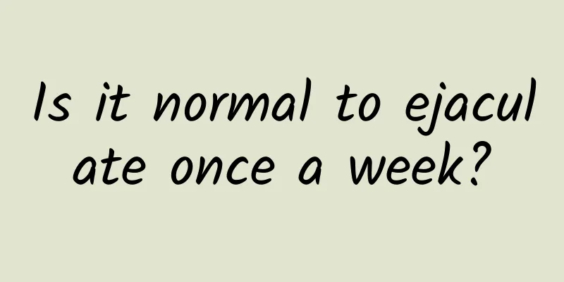 Is it normal to ejaculate once a week?