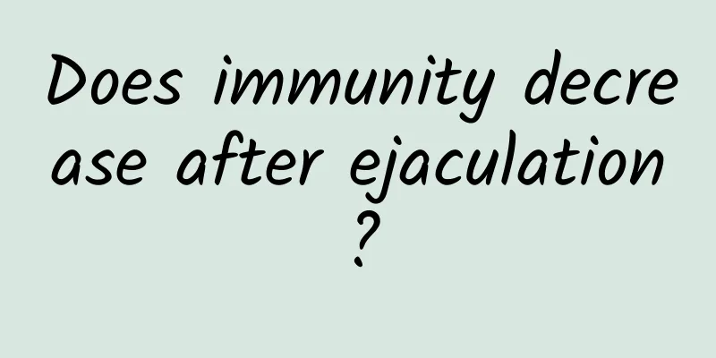 Does immunity decrease after ejaculation?