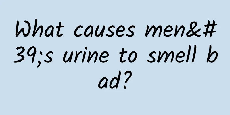 What causes men's urine to smell bad?