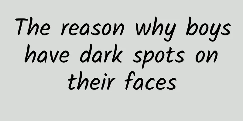 The reason why boys have dark spots on their faces