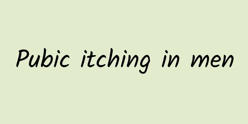 Pubic itching in men
