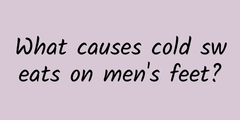 What causes cold sweats on men's feet?