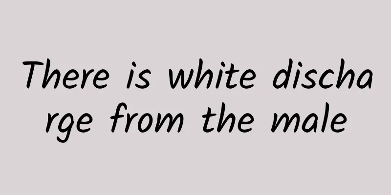 There is white discharge from the male